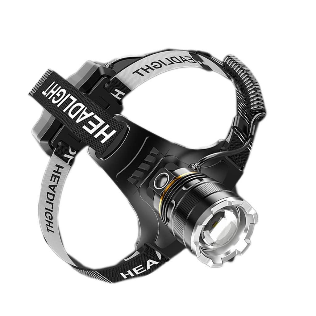 OYYMTE Headlamp Strong Light Rechargeable Head-Mounted Outdoor Flashlight Night Fishing Long Life LED Miner's Lamp Headlamp