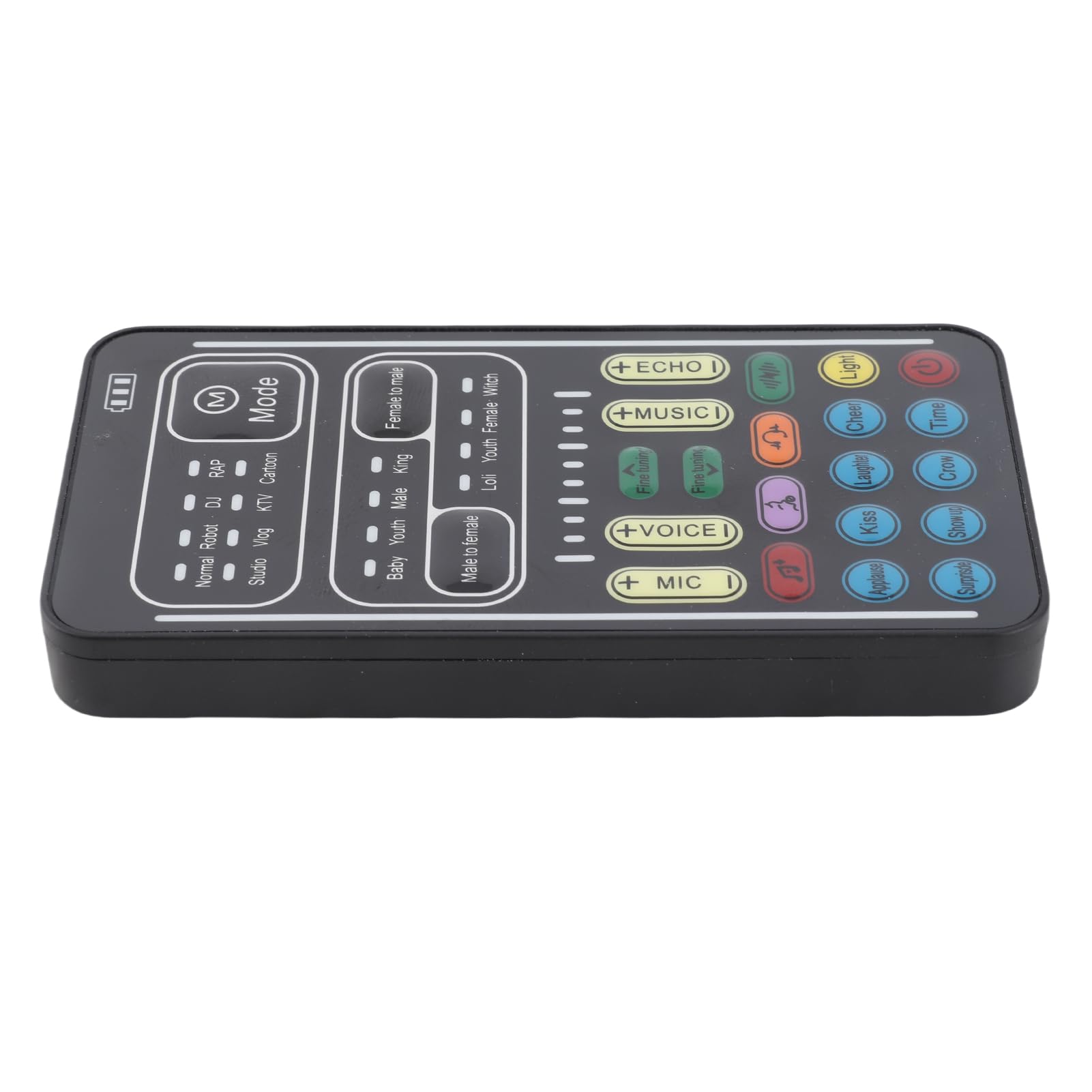 Yctze I9 Voice Changer Set Multifunktionale Tragbare -Soundkarte für Game-Streaming und von 8 Sounds mit Integrierten Effekten (englische Version)