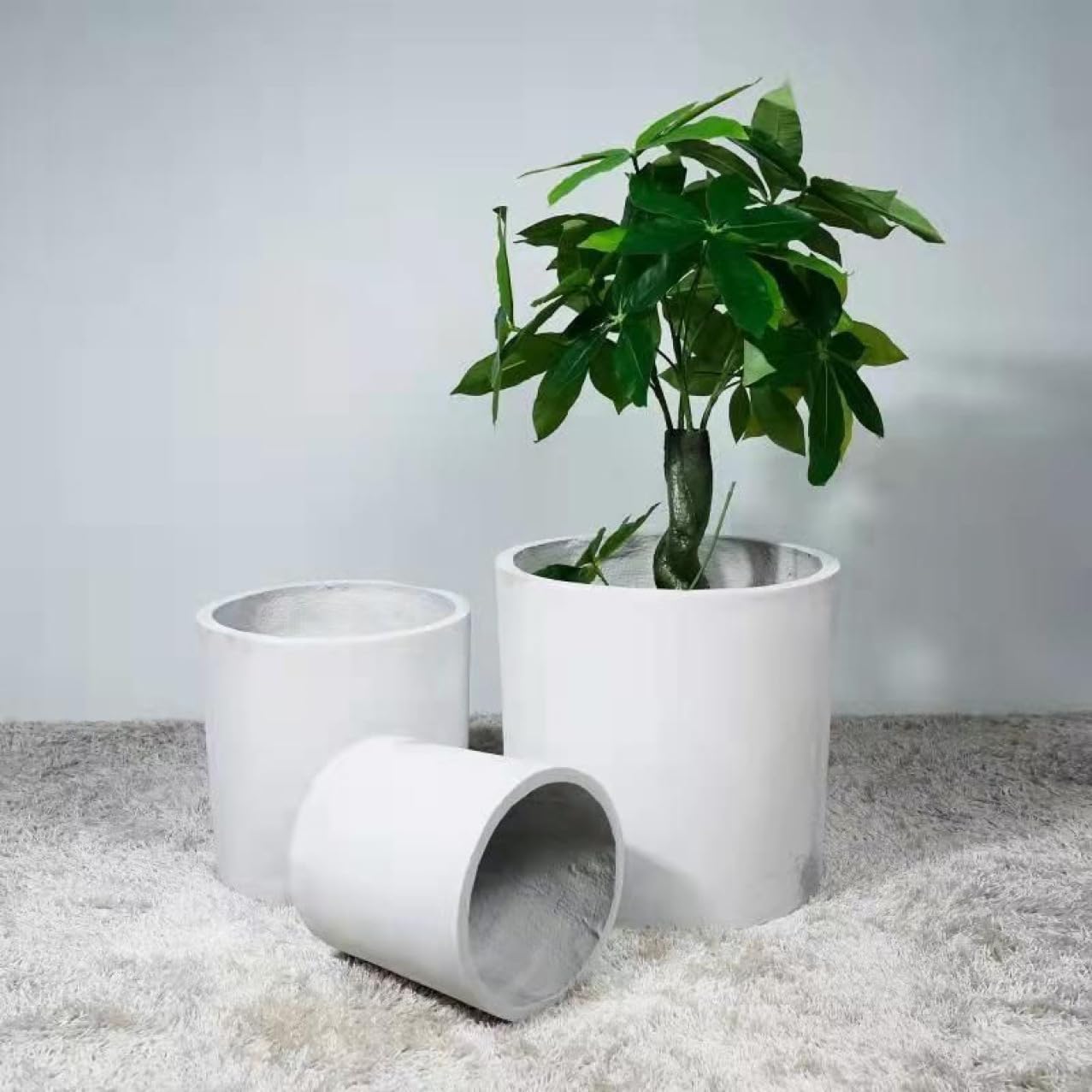 ブラウン大型高さ40㎝　植木鉢 排水穴付き　プランターカバー ブラウン大型高さ40㎝ 植木鉢 排水穴付き プランターカバー 【楽天1位