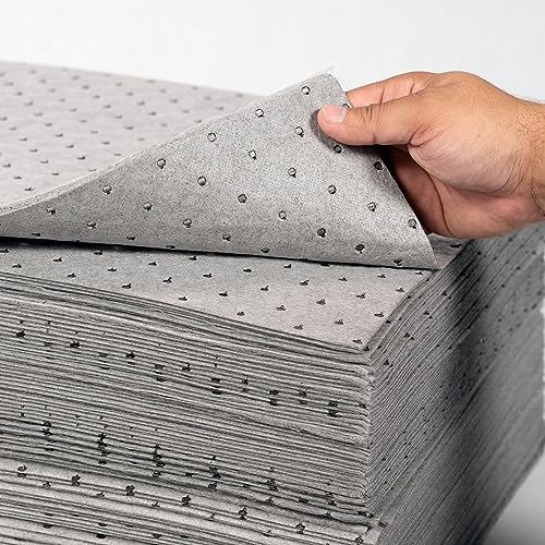 Image of FlashDry - Universal Spill Absorbent Pads (10 Pads per Container) | 17.5 inch x 13.5 inch x 2mm Oil and All Purpose Premium Liquid Pads Packed in a Convenient Sturdy Dispensing Box (1)