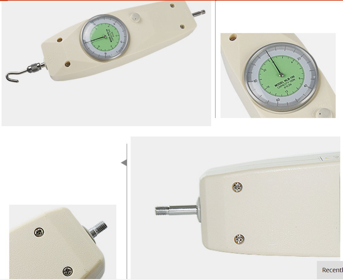 Dial Push Pull Force Gauges Analog Push Pull Dynamometer 50 N 11 lbs with Newton and Pound Dual Unit