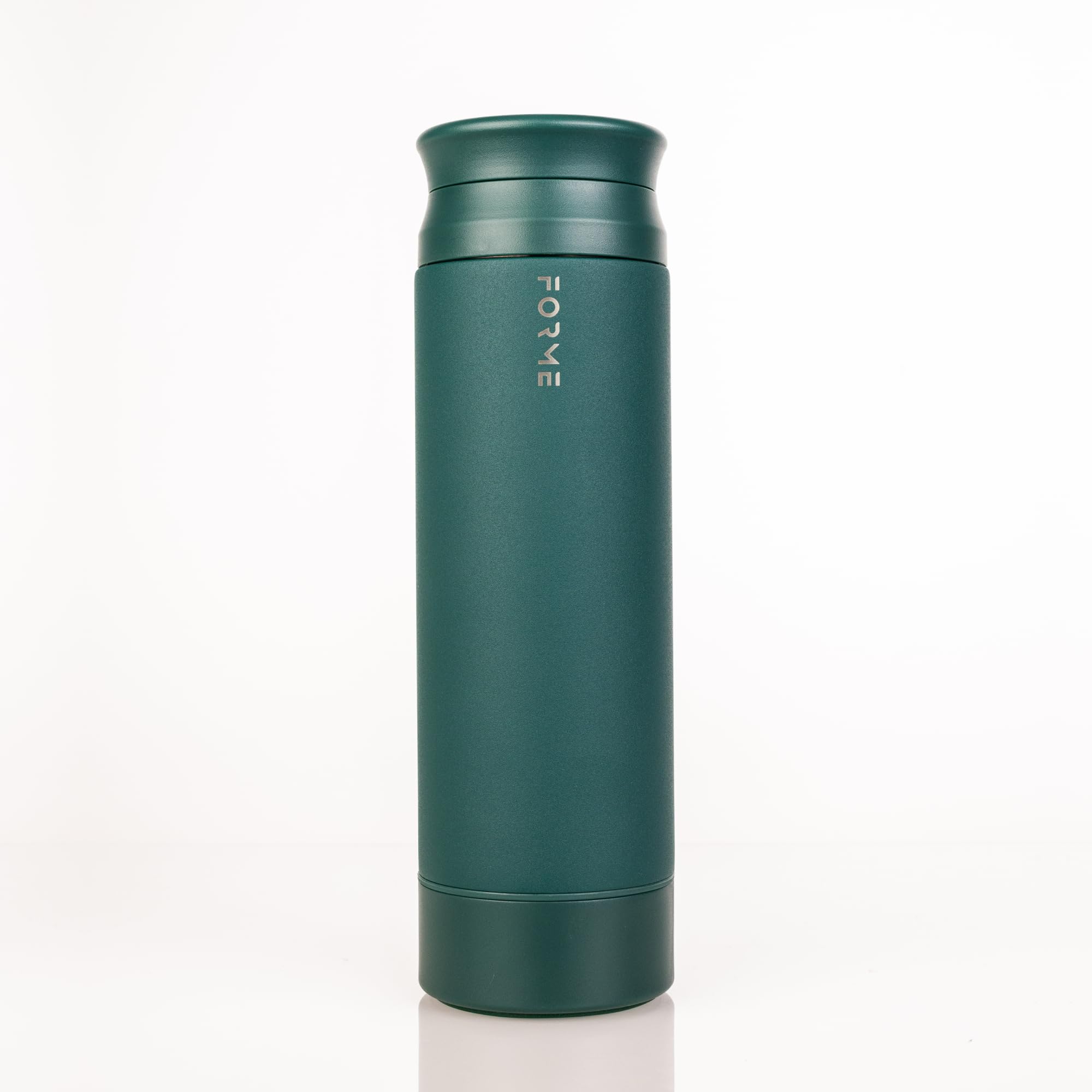 FORME - Blender Shaker Bottle, Leakproof Double Insulated Stainless Steel, Noiseless Shaker Bottle for Hot & Cold Drinks with Supplement Storage, Ideal for Protein & Shakes (Jungle, 16.9 ounces)