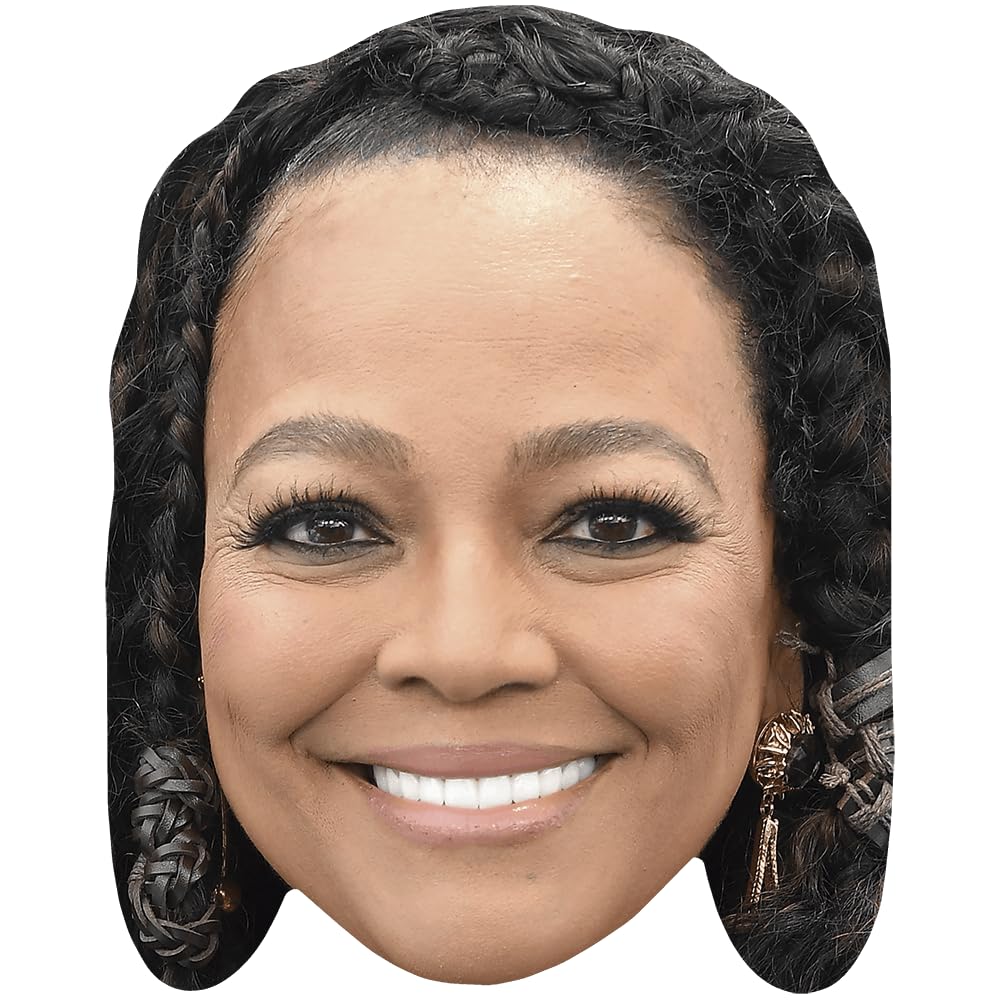 Kim Fields (Smile) Celebrity Mask, Flat Card Face, Fancy Dress Mask