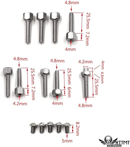 Miniatura 12 de HongK- Motorcycle Black Windshield Windscreen Trim Kit Compatible with H-D Road Glide 04-13 FLTR EFI FLTRI [P/N:MT449-BK]