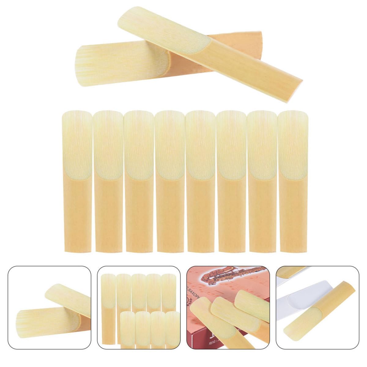 BESTonZON 30pezzi Reeds Per Saxofono Soprano Ance Tradizionali Per Accessori Musicali Facile Installazione e Lunghe Prestazioni