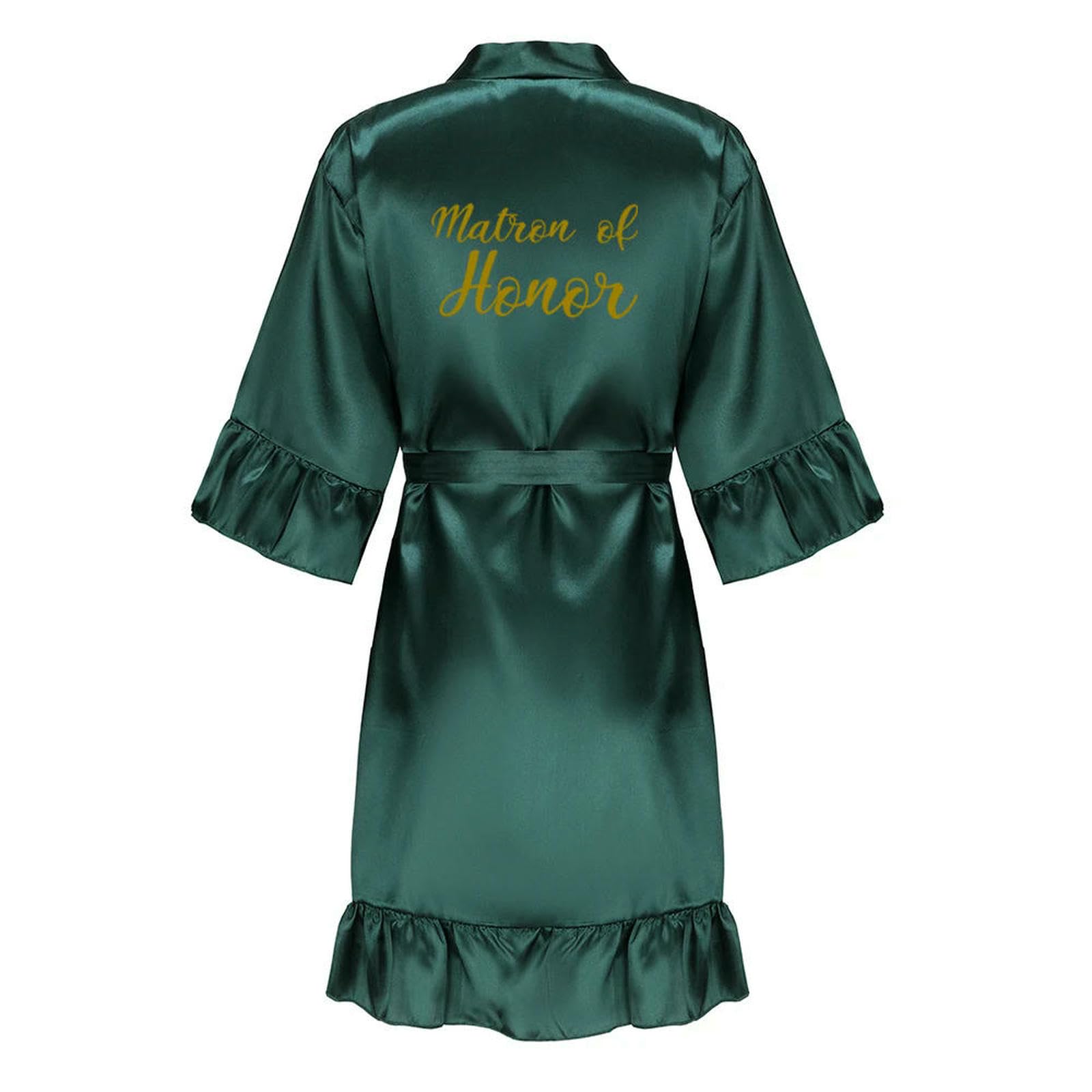 Accappatoio Donna da Bagno in Raso Verde Donne Che Si Sposano Sposa Gallina Festa Sorelle Squadra Madre Matrimonio Abiti Damigella d'Onore-Come La Foto Show_l-XL