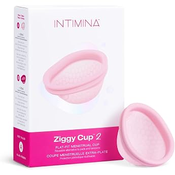 INTIMINA Ziggy Cup 2 - Extra Thin Reusable Flat Fit Menstrual Cup (Size A)