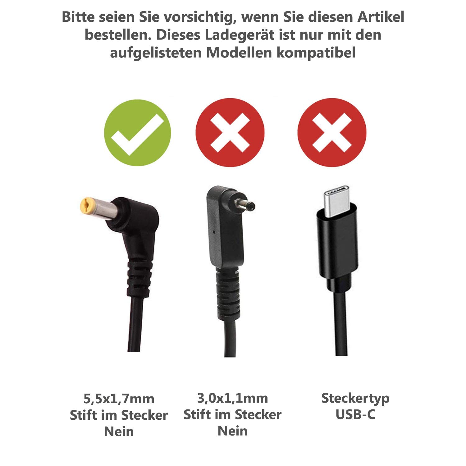 Delta Electronics - Alimentatore di rete compatibile con Acer Aspire A315-31-P0SY A315-32-C3KK A315-31-C514 A315-31-C8WK A315-32-C0S5 19V 3,42A 65W