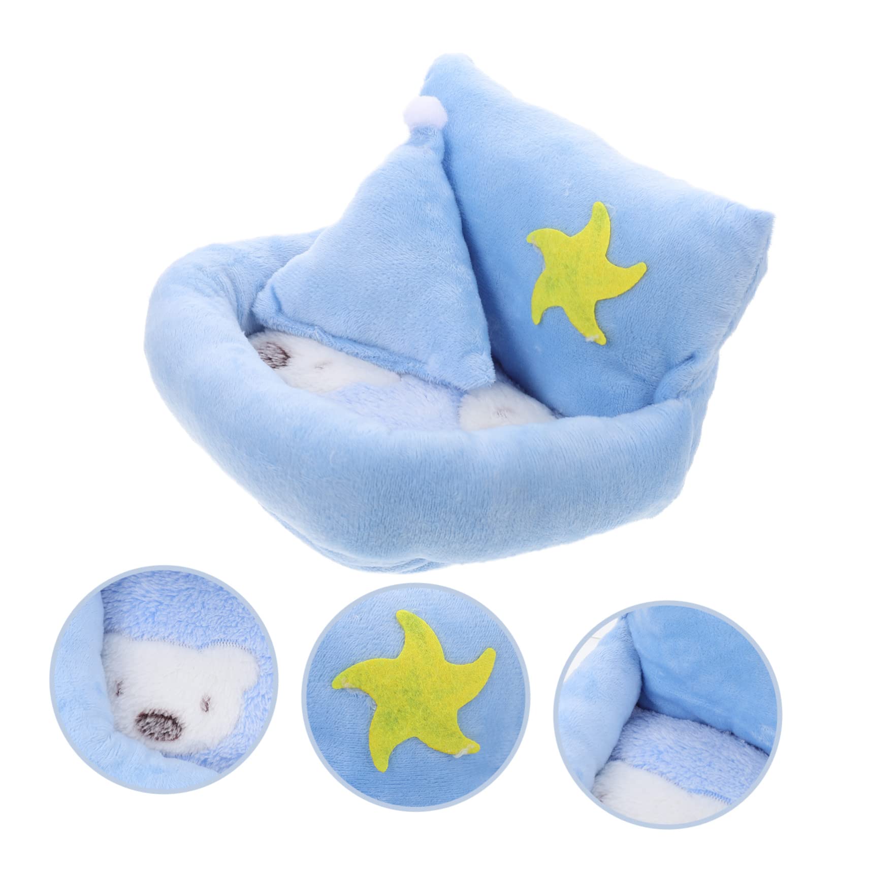 BESPORTBLE 3stücke Kuschelnest Für Hamster Weiches Schlafnest Aus Plüsch Für Kleintiere Warmes Versteck Für Meerschweinchen Und Andere Haustiere Für Winter Und Spielzeit