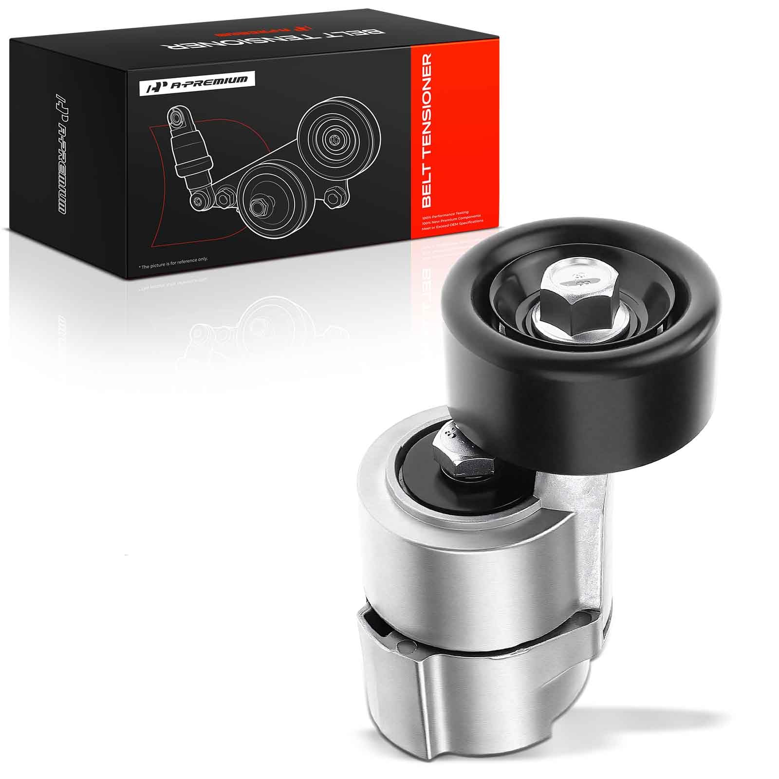 A-Premium Belt Tensioner Assembly Compatible with Hyundai Santa Fe 10-12 Sonata 06-14 Tucson 10-14 Kia Forte 10-13 Optima 2006-2015-image-1