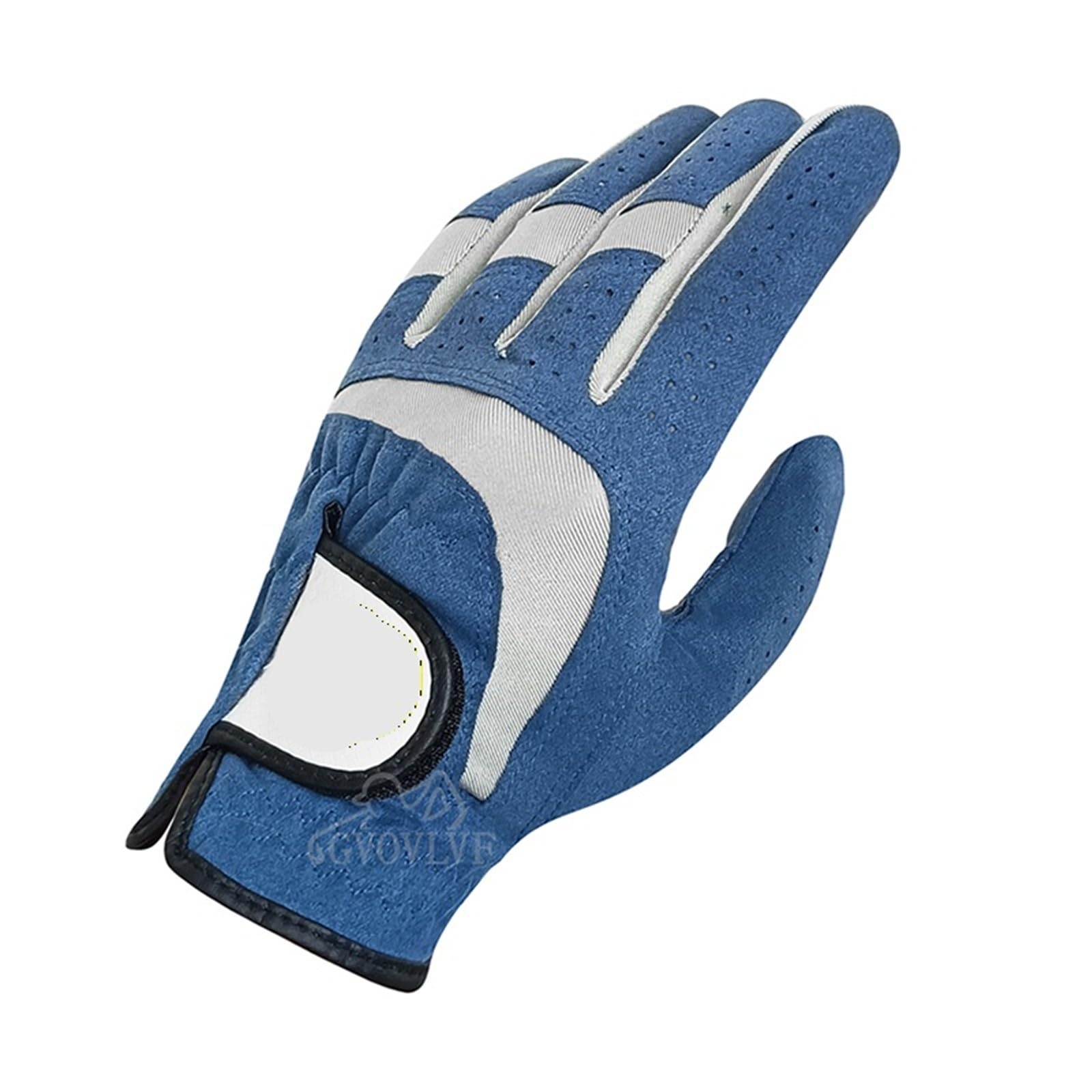 Compatibili con guanti da golf da uomo GOG blu, 8 pezzi, morbido tessuto traspirante, guanti sportivi per mano sinistra