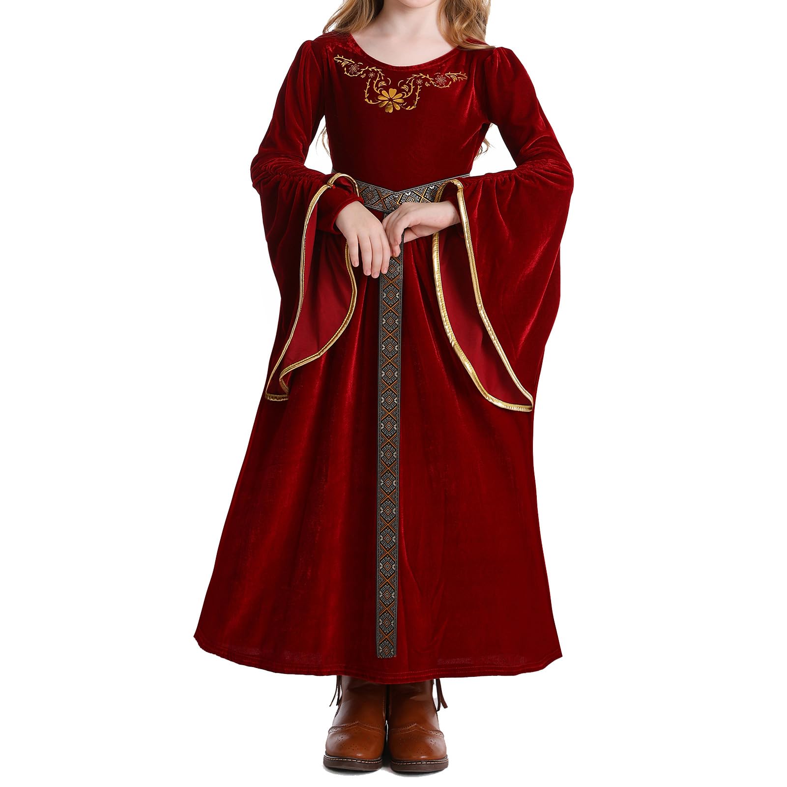 Ibakom Girls Princess Dress Medieval Renaissance Cosplay Costume