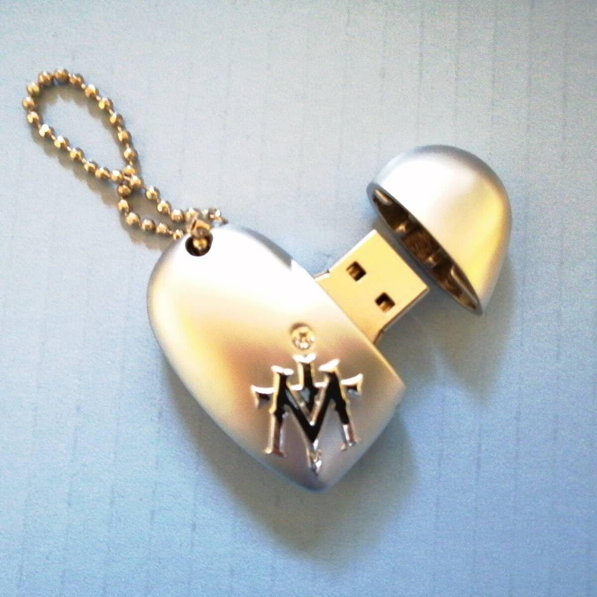 Amazon.co.jp: 高見沢俊彦 g⑪ ハート型 USBフラッシュメモリ 2GB 巾着