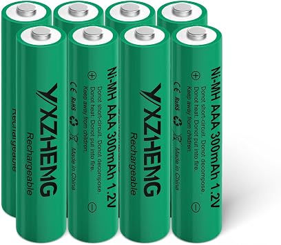 Solar Lights 8pcs AAA 300mAh NI-MH Battery 1.2v Rechargeable Garden Lights Controllers8xAAA