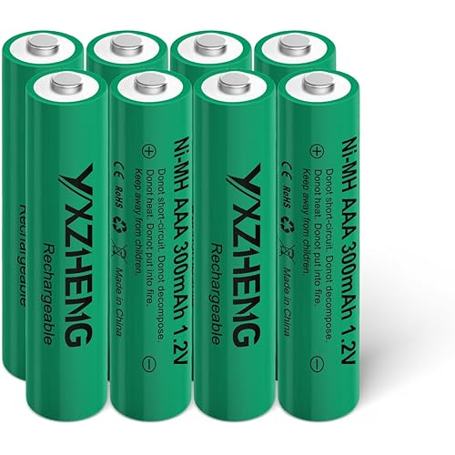 Solar Lights 8pcs AAA 300mAh NI-MH Battery 1.2v Rechargeable Garden Lights Controllers(8xAAA)