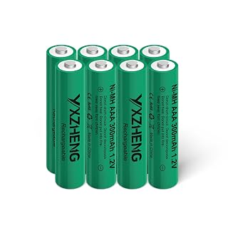 Solar Lights 8pcs AAA 300mAh NI-MH Battery 1.2v Rechargeable Garden Lights Controllers(8xAAA) - Amazon product rated Grade A