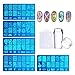 Biutee Nail Art Plates, Nagel Stempel Platte, Nail Art Stamping Kit, 5 Stück Maniküre Stempel, Nagelplatte, Nagelschablonen, Fingernaegel Stempelset