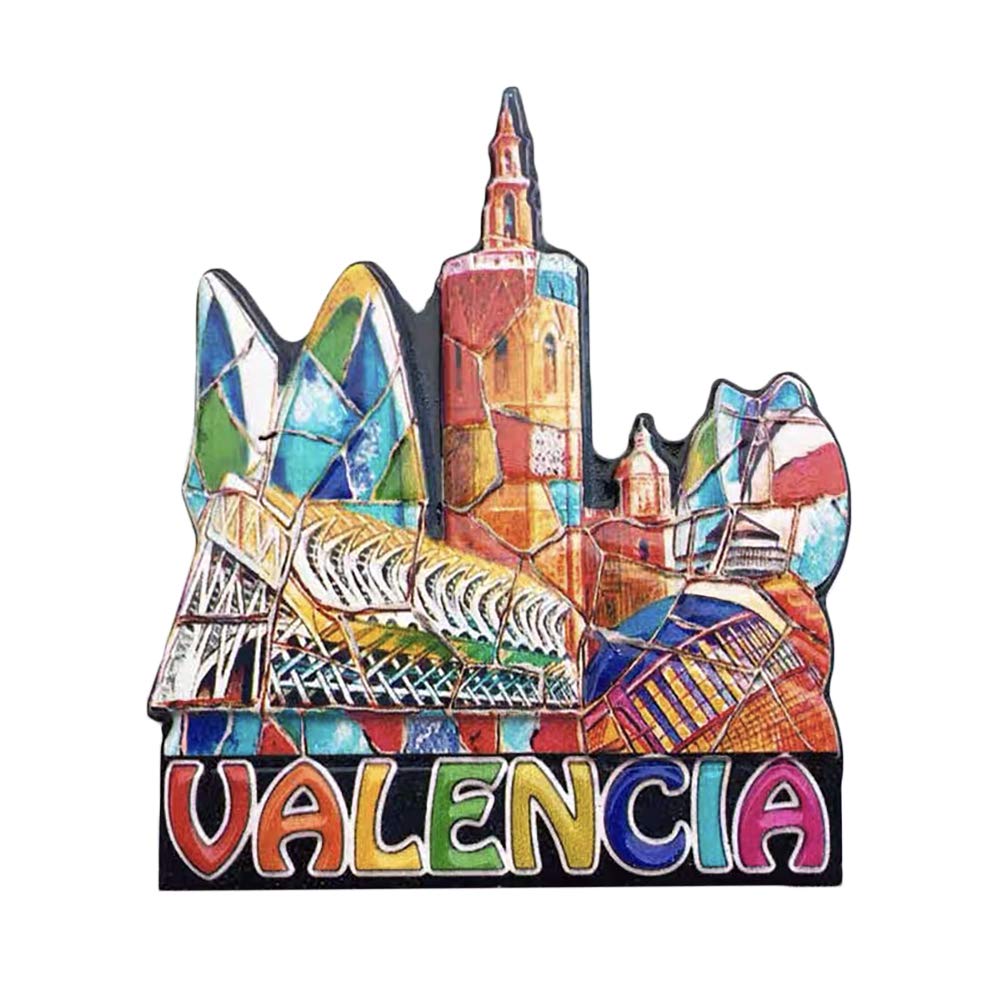 Wedarego Valencia 3D Spain Refrigerator Fridge Magnet Tourist Souvenirs Handmade Magnetic Stickers Home Kitchen Decoration Travel Gift
