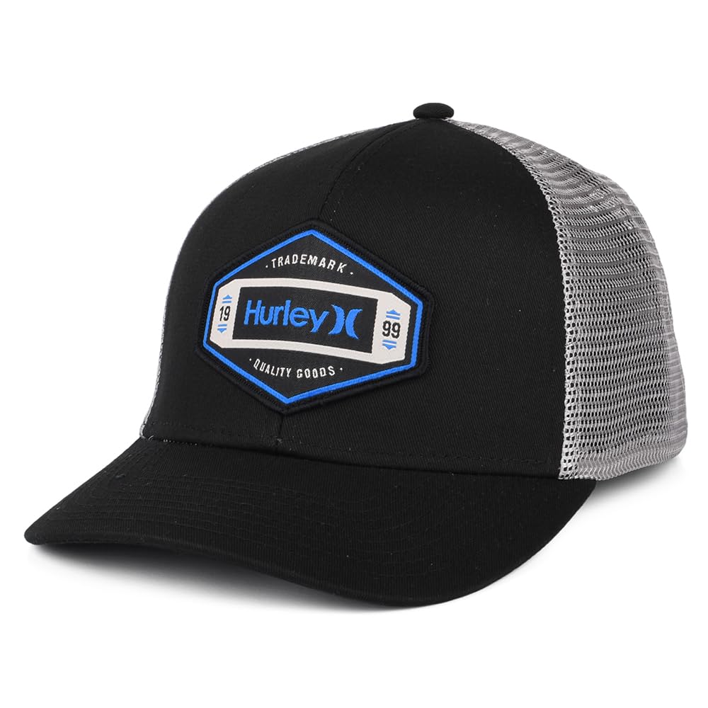 Hurley Mens M Brighton Trucker Cap, Black