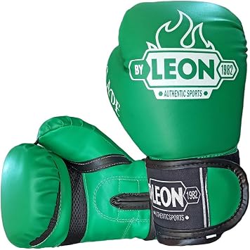 Leon Blade Training Boks, Kick Boks ve Muay Thai Eldiveni, Atlama İpi, Dişlik ve Bandaj Seti, Yeşil, 8 oz