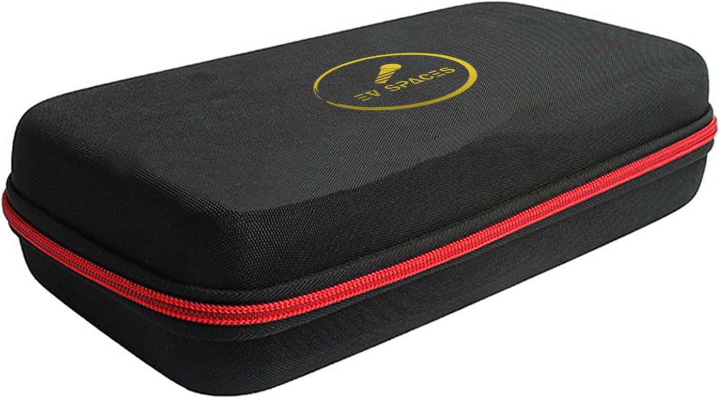 Wireless Microphone Case - Portable Hard Shell Storage Bag for Dual Handheld 2 Mic System, Receivers, Adapters - Black (Box Only) (Black(Box Only))