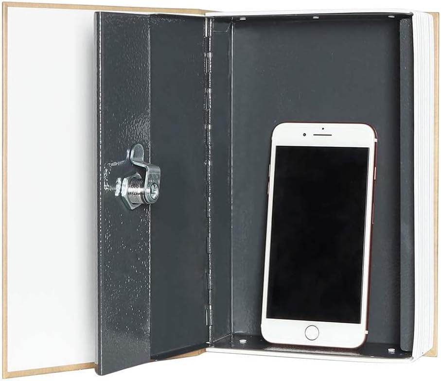 Jssmst Book Safe with Key Lock, Diversion Book Safe Secret Hidden Book with Safe Inside, Fake Book Money Safe Metal Lock Box Medium Size, 9.5" x 6.2" x 2 .2", Eiffel Tower Large, SMBS019 Eiffel Tower : Tools & Home Improvement