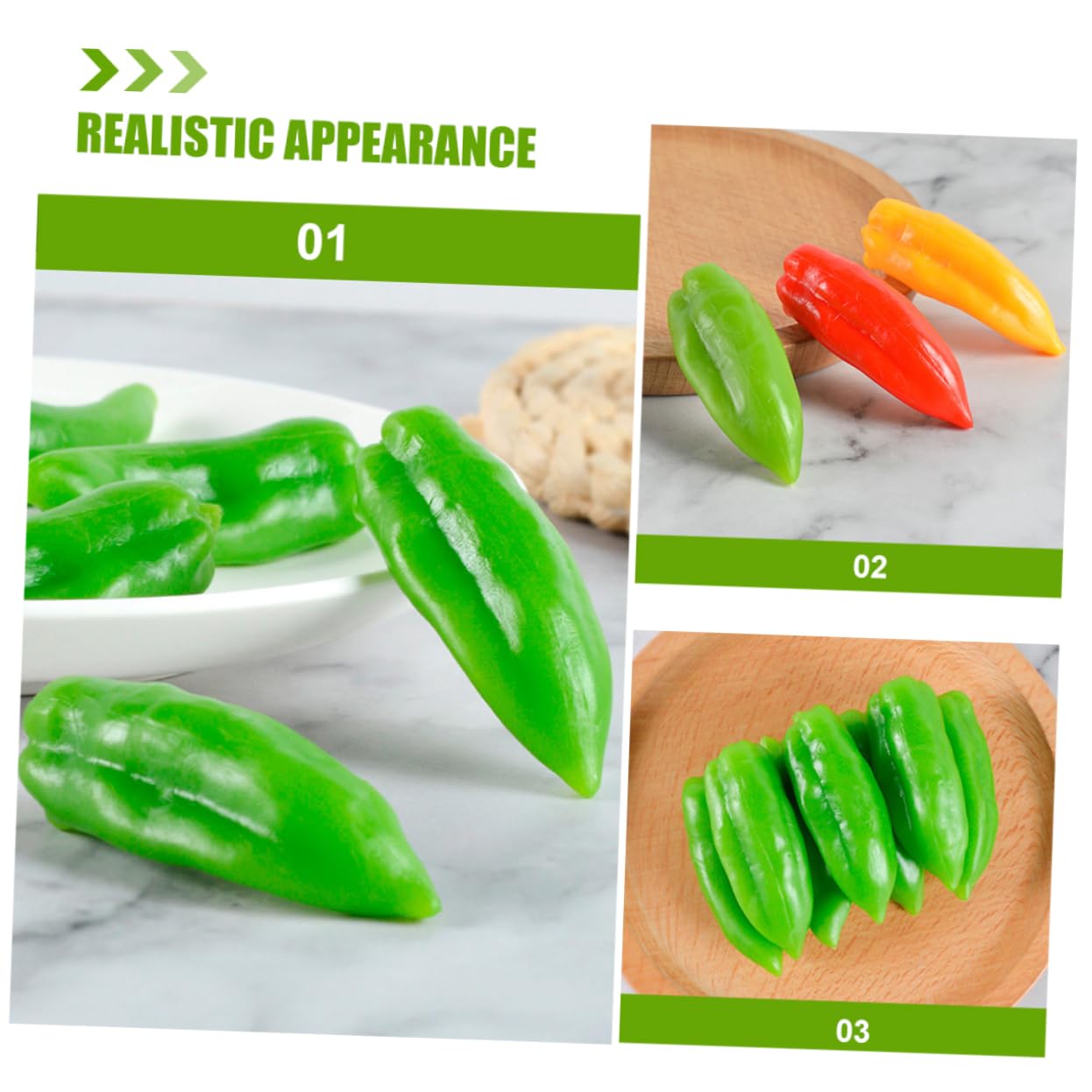 BESTonZON 9pcs Artificial Pepper Lifelike Chinese Chili Kitchen Food Toy Artificial Vegetables Decor Realistic Pepper Fake Chili Pepper Artificial Mini Pepper Toys Models Food Play PVC China