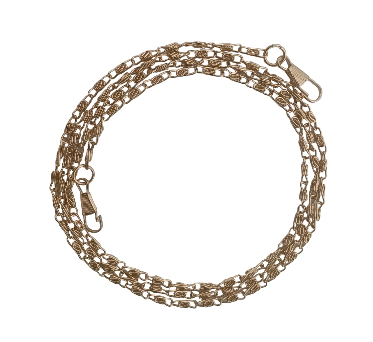 Tia Golden Chain for Purse, Bags, Clothes Decorative for DIY Works (120cm-Kangura, 10Pcs)
