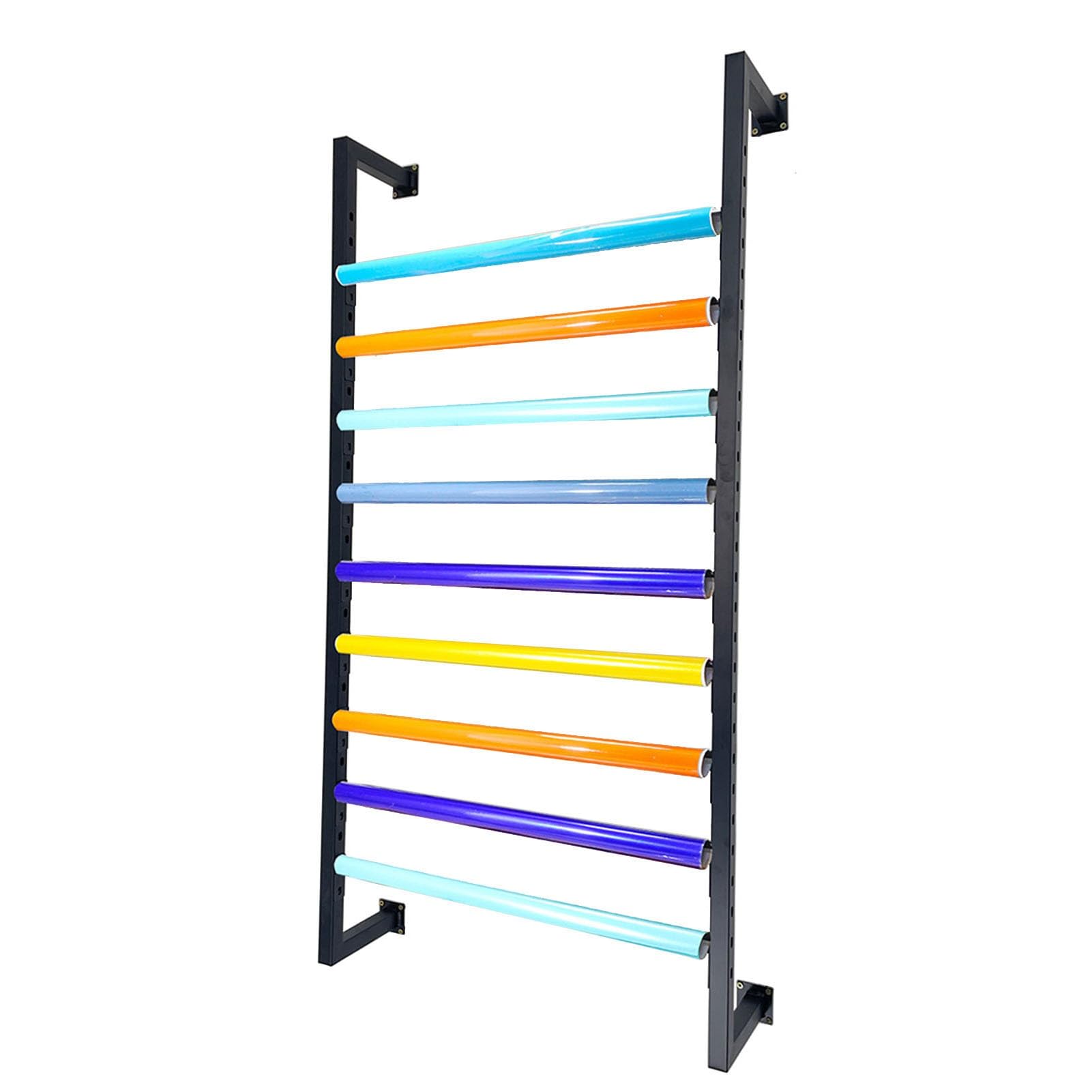 Soporte de vinilos ajustable de 30 cm para colgar y ordenar rollos de papel pintado o telas