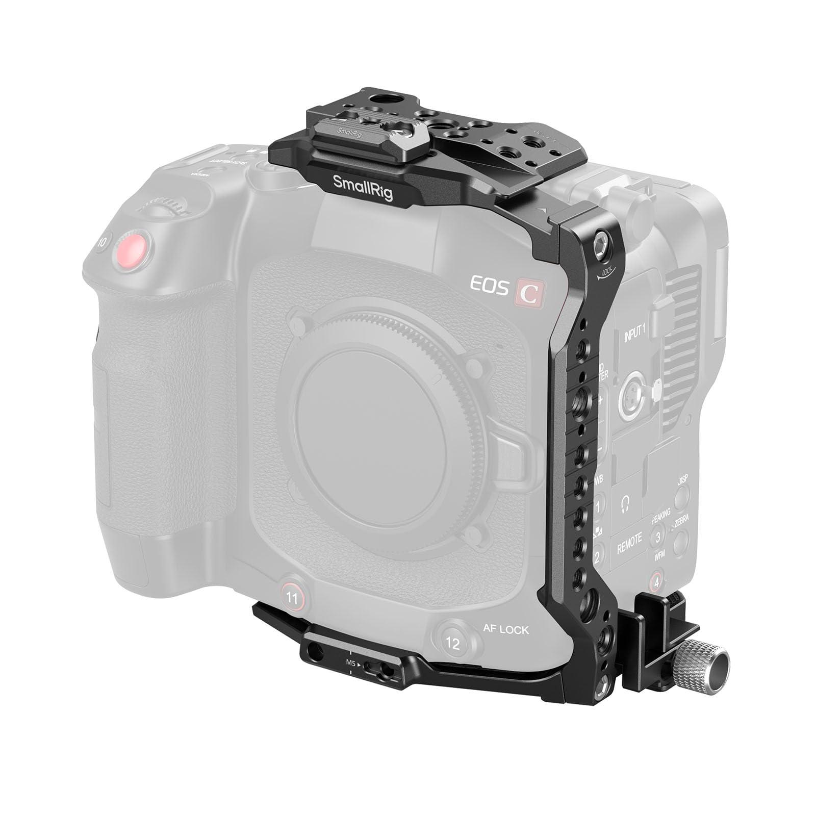 SMALLRIG Cage pour Canon C80, Conception Modulaire avec Plaque Supérieure, Latérales, et Inférieure, Rail NATO, Serre-Câble HDMI, Griffe Porte-Accessoires, Pas de Vis 1/4''-20 et 3/8''-16-5810