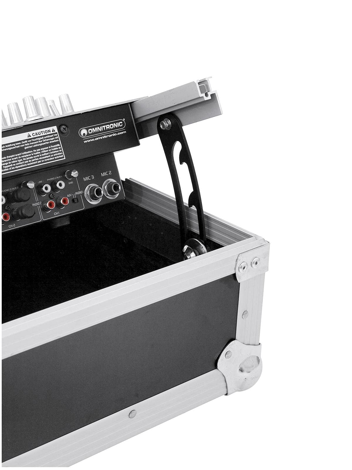 ROADINGER Mixer-Case Profi MCV-19, variabel, sw 8HE | Flightcase für 483-mm-Geräte (19")
