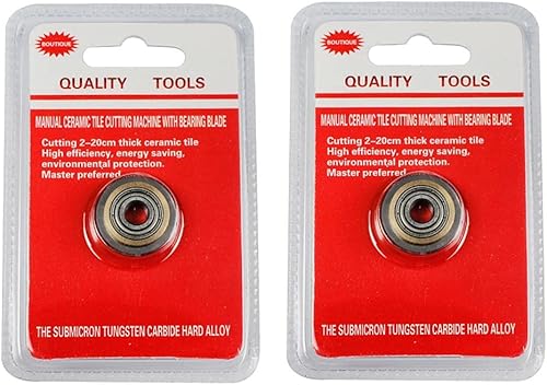Miniatura 6 de Ruedas de corte de azulejos, 2 piezas de 22 × 6 × 0.236 in de carburo de tungsteno, herramientas de corte de azulejos de cerámica, rueda de repuesto