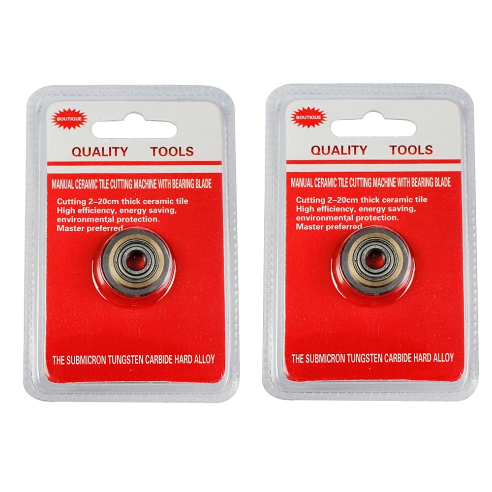 Lot De 2 Roues De Coupe Carrelage 22x6x4.7mm - Pour Carrelage Et Verre
