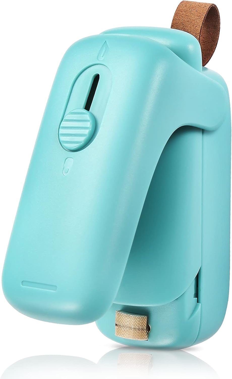 DuJaSho Mini Bag Sealer, 2 in 1 Portable Sealer & Cutter, Heat Sealer for Vacuum Sealer Bags, Handheld Bag Heat Resealer Machine for Chip Bags, Plastic Food Bags, Snack & Cereal Bags (Green, Single)
