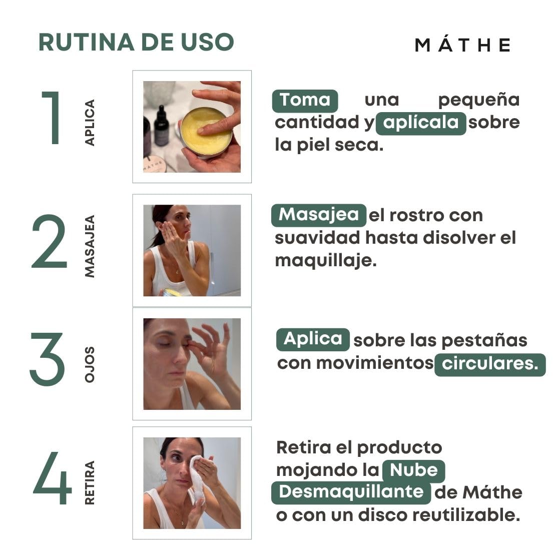 Bálsamo Desmaquillante Natural de Lavanda — Fortalece Pestañas y Elimina Maquillaje Waterproof — Piel Sensible (100 g)