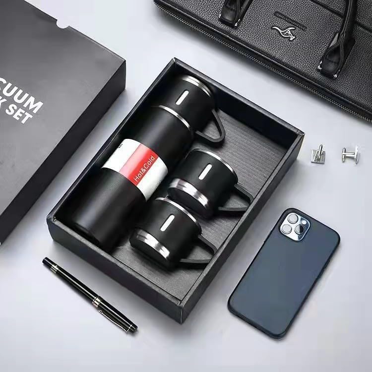 500ml/750ml Stainless Steel Insulated Cup Leak-Proof & Portable Sports Water Bottle Heat and Cold Retention Cup Suitable for Students, Office Use and Fitness