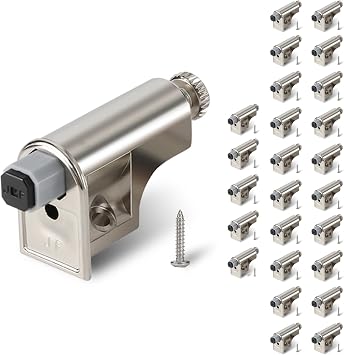 25 Pcs Soft Close Cabinet Door Damper, Soft Close Dampers for Cabinet Doors/Wardrobe/Kitchen/Bookcases, Hydraulic Cabinet Buffer Damper, Silent Door Closing, with self-Closing Mechanism