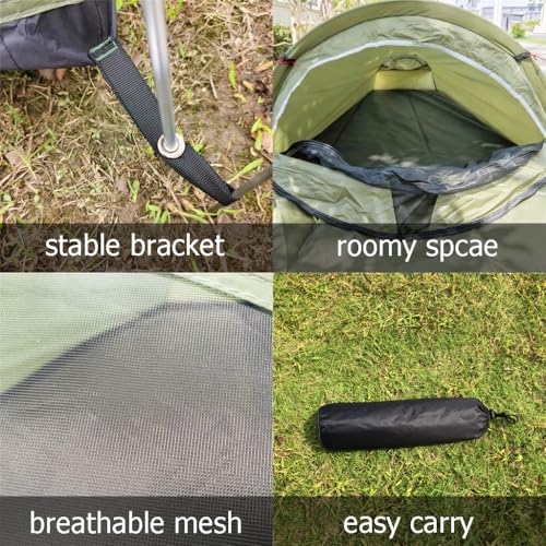 Carpa para 1 persona ultraliviana impermeable para camping miniatura 6