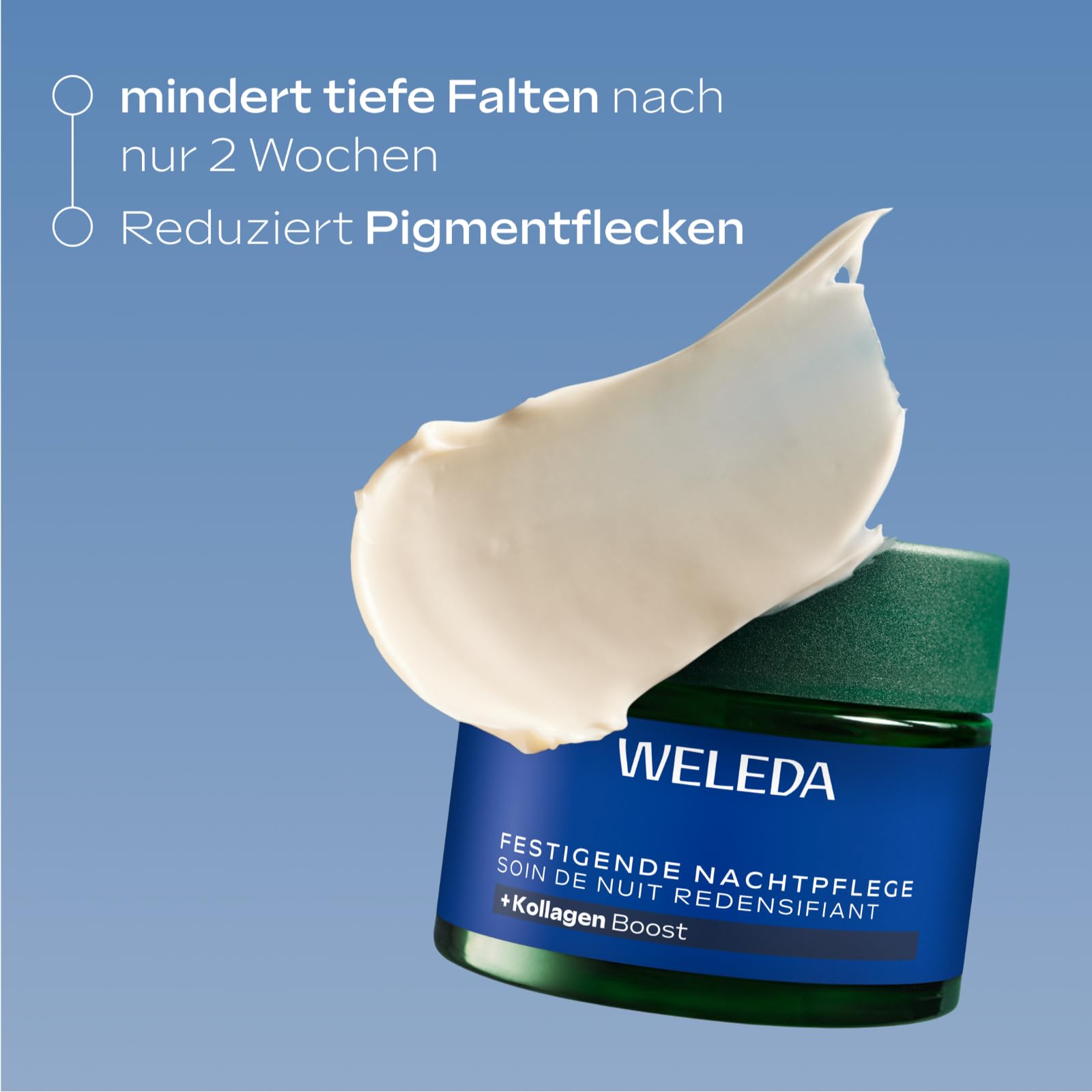 WELEDA Bio Festigende Tagespflege & Nachtpflege Blauer Enzian & Edelweiß – Anti-Aging Naturkosmetik Gesichtscreme gegen tiefe Falten & Pigmentflecken - straffende Tagescreme & Nachtcreme (vegan)