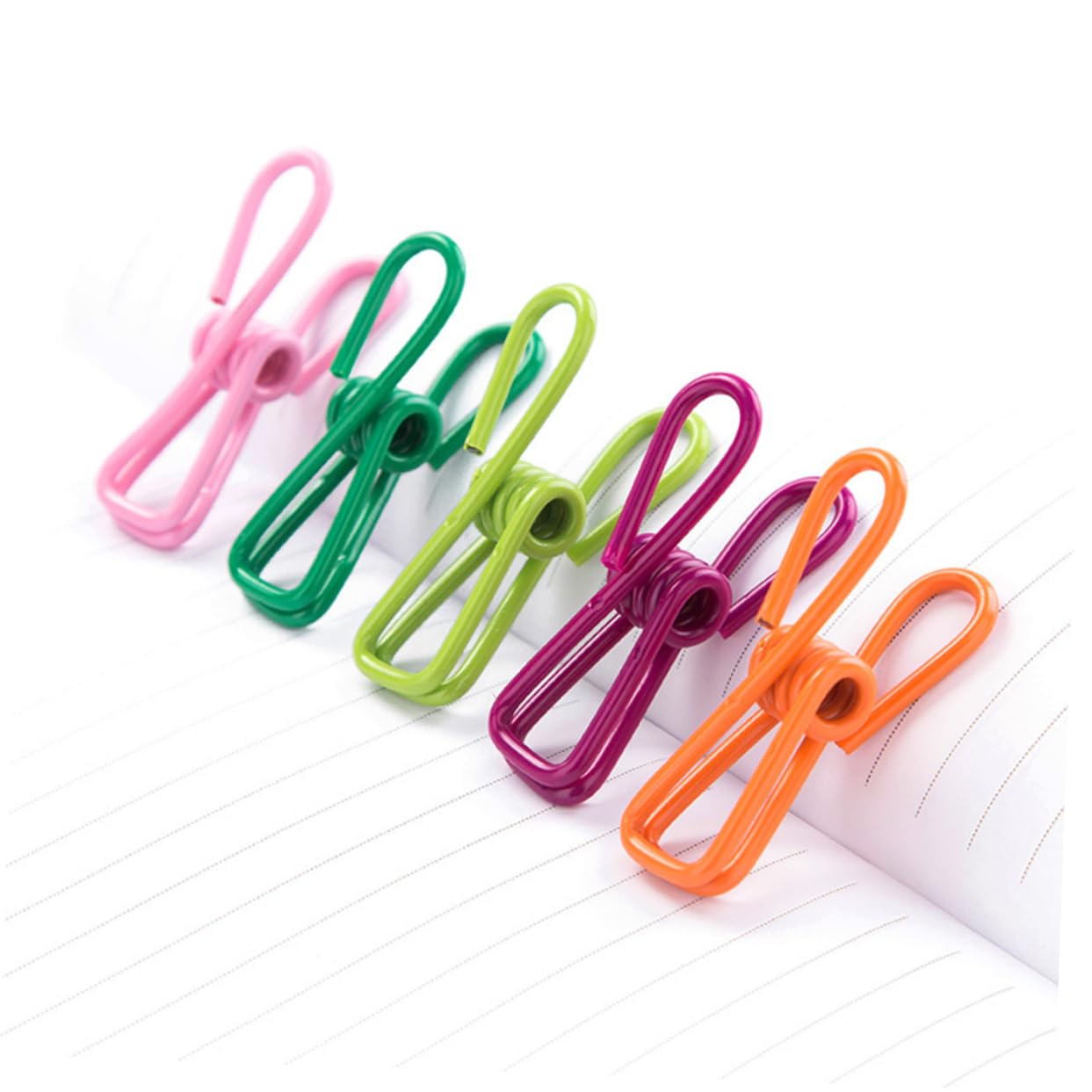 Ciieeo 70 pezzi Mollette per Bucato da Clip Antivento per Asciugare Vestiti Resistente e Leggero per Asciugamani Jeans Casuale Colore Casuale