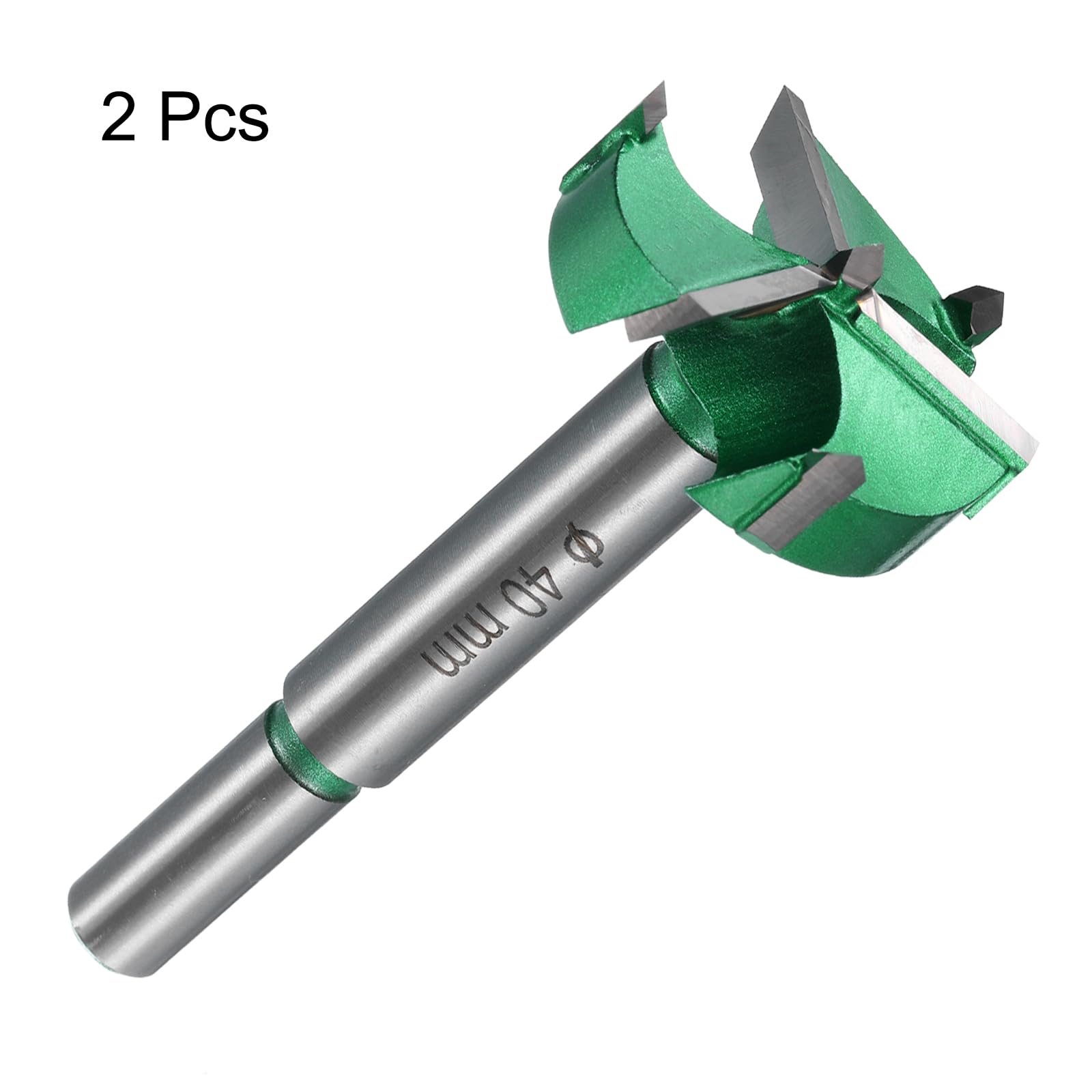 QUARKZMAN 2pz Punta da Trapano Forstners 1-9/16" 40mm Punte Trapano Verde