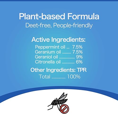 Miniatura 3 de Repelente de mosquitos recargable para patio al aire libre, repelente de insectos para interiores, ingredientes naturales, dispositivo repelente de
