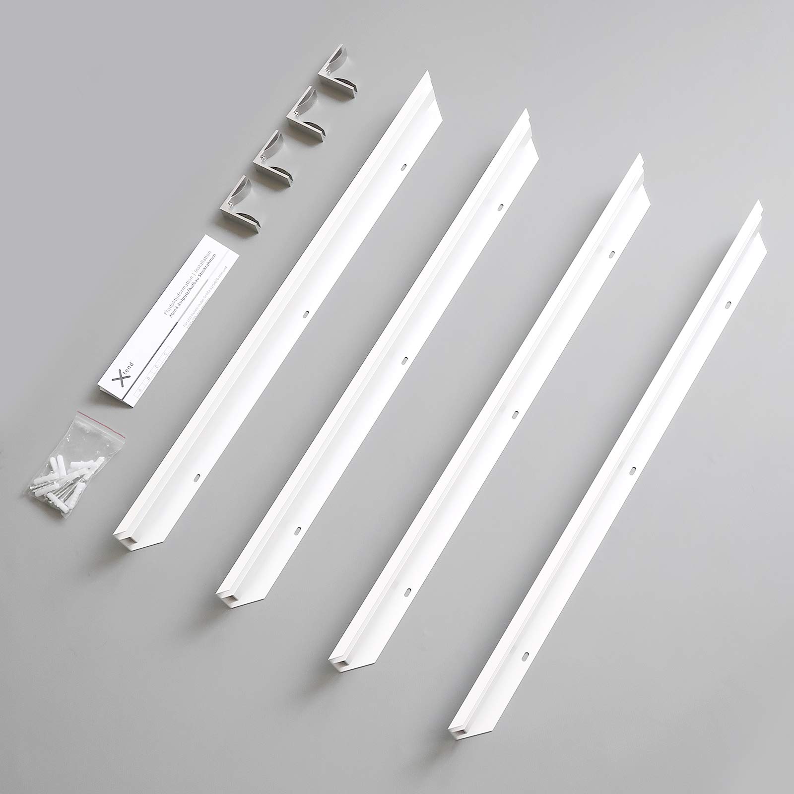 LED Panel 62x62 Neutralweiß 4000K dimmbar Fernbedienung | 40W 3400lm Aufbaurahmen Alu weiß Deckenleuchte Netzteil PLe2.2