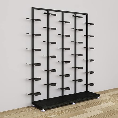 Vista 7 de Tienda de ropa comercial Estante de exhibición de zapatero, estante de exhibición de zapatos de boutique moderno y creativo estante de exhibición