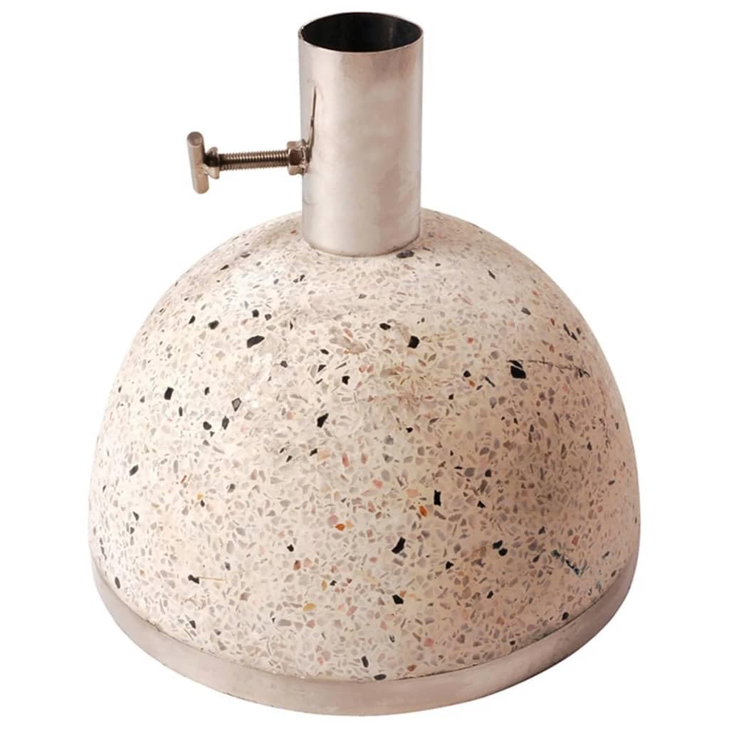 esschert Design PV09 Pied de Parasol en Granit Blanc 24 x 25 x 25 cm 115 kg