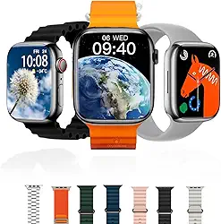 Smartwatch Inteligente Com 7 Pulserias Tela Full Touch e Conexão Android e Ios 100+ Modos Esportivos e Bateria de Longa Duração e Resistência a Água