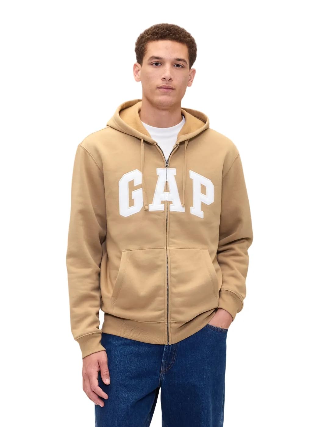 GAP Logo Heritage Hoodie Hooded Full Zip Sweatshirt