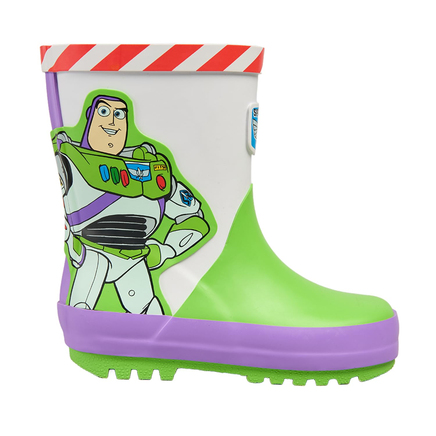 Disney Toy Story Buzz Lightyear Botas de agua para niños | Botas de agua para niños | Tallas para niños pequeños y niños 6-12 | Botas de agua oficiales Pixar para niños