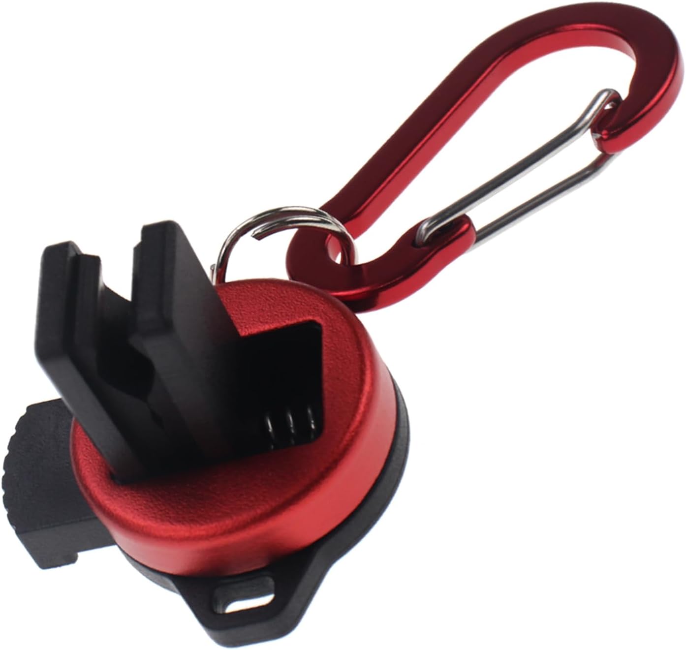 釣りロッドクリップ ウェアラブル釣りロッドホルダー キーチェーン付き ロッド直径2~11mm ポータブルフィッシングルアー ハンギン