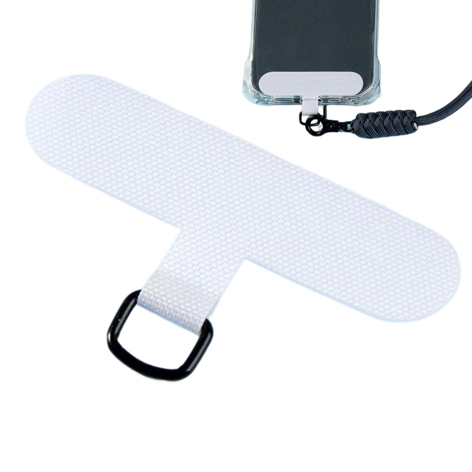 Fulenyi White Phone Lanyard Patch, Tether Tab Security Lanyard Patch, Removable, 2-Ply, Tear-Resistant Phone Accessories With Neck Strap For Smartphones, Most Mobile Phones